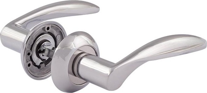 Ручка дверная НОРА-М 94 А AL комплект "Хром" 15427