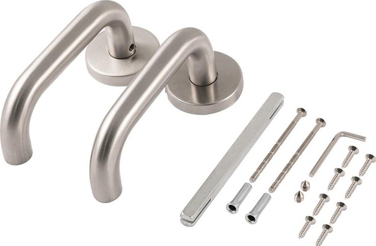 Ручка дверная НОРА-М ПП-01 противопожарная "Нержавеющая сталь" 18499 - изображение 3