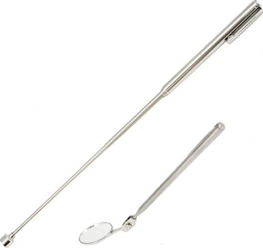 Ручка магнитная телескопическая Кобальт 918-153 130-635 мм, магнит до 1,6 кг с зеркалом