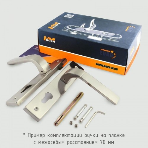 Ручка на планке НОРА-М 109-70 мм комплект "Хром" 16270 - изображение 2
