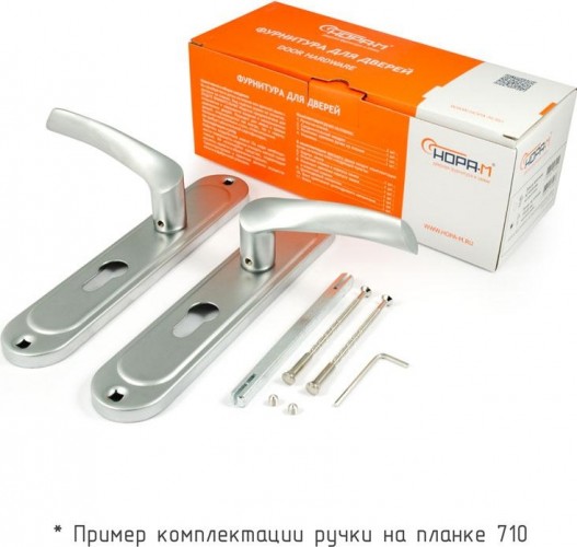 Ручка на планке НОРА-М 710-70 мм комплект "Хром" 16974 - изображение 2