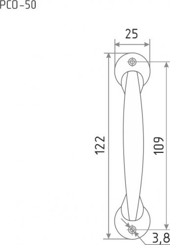 Ручка-скоба НОРА-М РСО-50 мм "Золото" 7561 - изображение 3