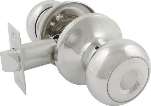 Ручка защелка кноб НОРА-М Н "Хром" без запирания 15733