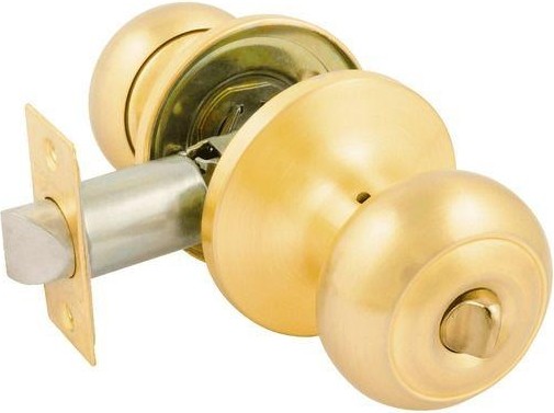 Ручка защелка кноб НОРА-М Н "Матовое золото" фиксатор 15720