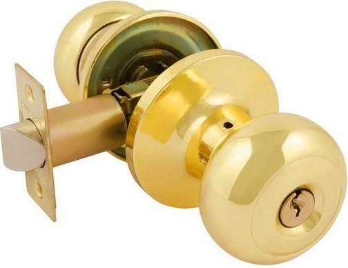 Ручка защелка кноб НОРА-М Н "Золото" ключ/фиксатор 15710