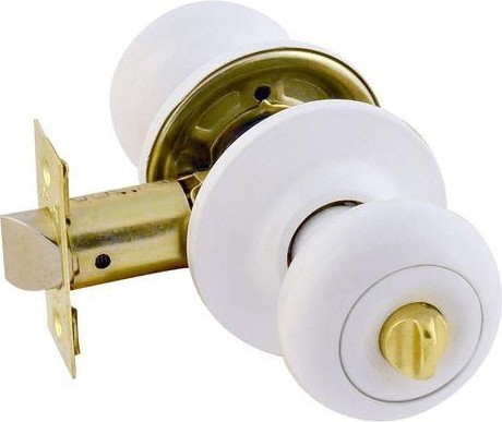 Ручка защелка кноб НОРА-М Н "Белая" фиксатор 15716