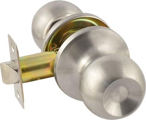 Ручка защелка кноб НОРА-М ЗШ-STD "Нержавеющая сталь" без запирания 5304