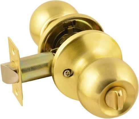 Ручка защелка кноб НОРА-М ЗШ-STD "Матовое золото" фиксатор 13744