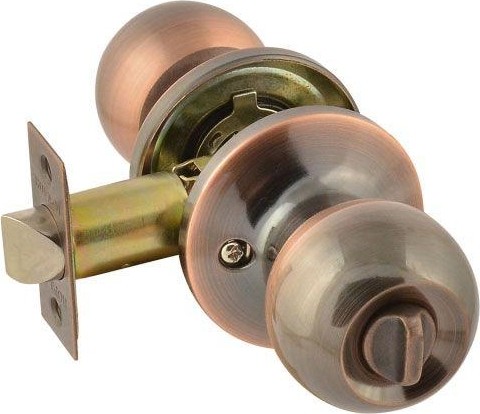 Ручка защелка кноб НОРА-М ЗШ-STD "Старая медь"фиксатор 13746