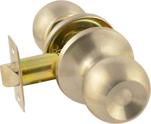 Ручка защелка кноб НОРА-М ЗШ-STD "Матовый никель" без запирания 13751