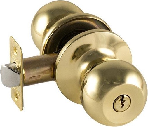 Ручка защелка кноб НОРА-М ЗШ ISPARUS "Золото" ключ/фиксатор 16786