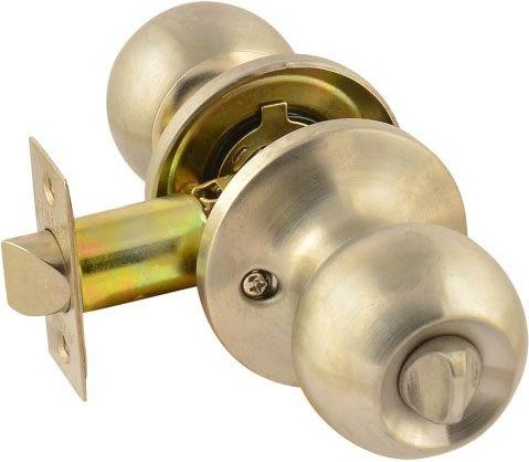 Ручка защелка кноб НОРА-М ЗШ-STD "Матовый никель" фиксатор 13745