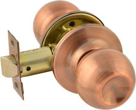 Ручка защелка кноб НОРА-М ЗШ "Старая медь" без запирания 15702