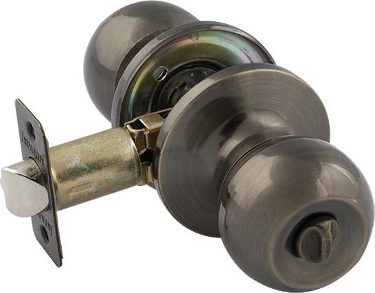 Ручка защелка кноб НОРА-М ЗШ ISPARUS "Старая бронза" фиксатор 16795