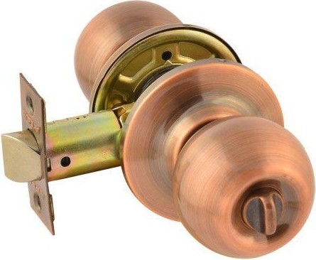 Ручка защелка кноб НОРА-М ЗШ "Старая медь" фиксатор 15693