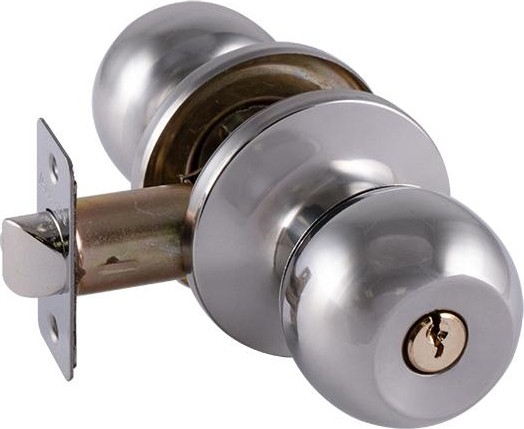 Ручка защелка кноб НОРА-М ЗШ ISPARUS "Хром" ключ/фиксатор 16791