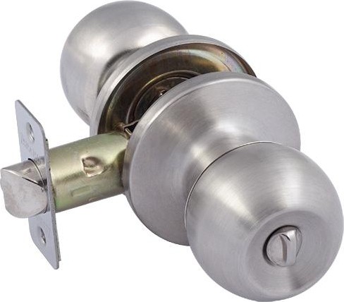 Ручка защелка кноб НОРА-М ЗШ ISPARUS "Матовый никель" фиксатор 16794