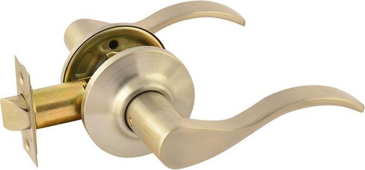 Ручка защелка НОРА-М НН межкомнатная "Матовый никель" без запирания 15765