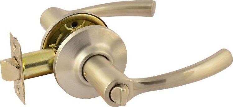 Ручка защелка НОРА-М ТТ1 межкомнатная "Матовый никель" фиксатор 15799