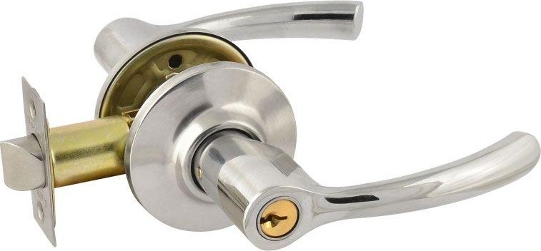 Ручка защелка НОРА-М ТТ1 межкомнатная "Хром" ключ/фиксатор 15796