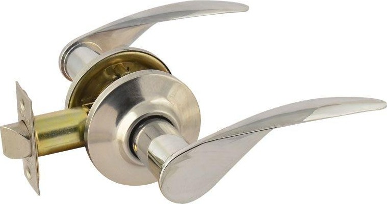 Ручка защелка НОРА-М ТТ12 межкомнатная "Хром" без запирания 15826