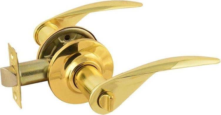 Ручка защелка НОРА-М ТТ12 межкомнатная "Золото" фиксатор 15815