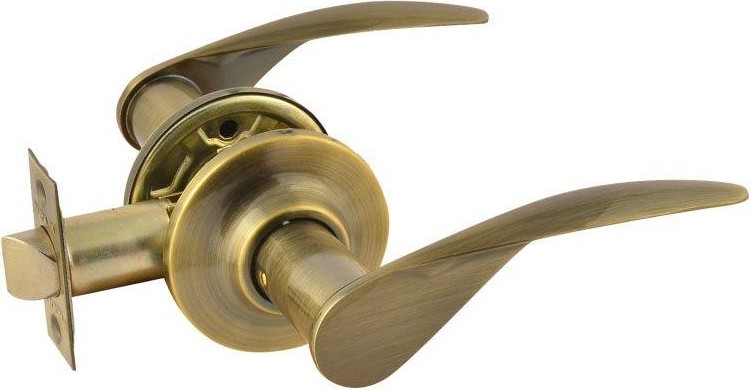 Ручка защелка НОРА-М ТТ12 межкомнатная "Старая бронза" без запирания 15824