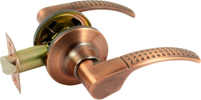 Ручка защелка НОРА-М ТТ15-STD межкомнатная "Старая медь" без запирания 16762