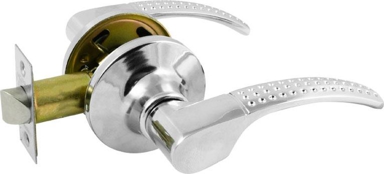 Ручка защелка НОРА-М ТТ15-STD межкомнатная "Хром" без запирания 16763