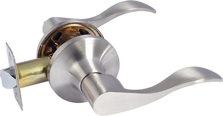 Ручка защелка НОРА-М ЗВ1 ISPARUS межкомнатная "Матовый никель"  без запирания 16934