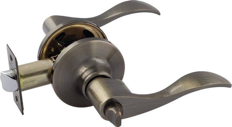 Ручка защелка НОРА-М ЗВ1 ISPARUS межкомнатная "Старая бронза"  фиксатор 16936