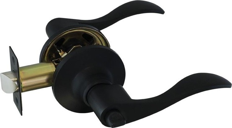 Ручка защелка НОРА-М ЗВ1 ISPARUS межкомнатная "Черная" фиксатор 18809