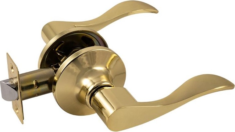 Ручка защелка НОРА-М ЗВ1 ISPARUS межкомнатная "Золото"  без запирания 16928