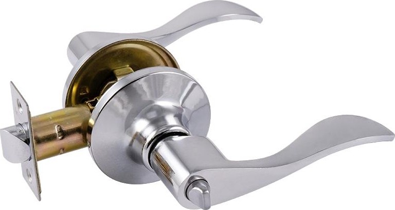 Ручка защелка НОРА-М ЗВ1 ISPARUS межкомнатная "Хром" фиксатор 16942