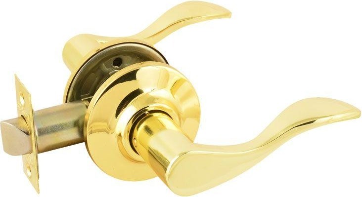 Ручка защелка НОРА-М ЗВ1 межкомнатная "Золото" без запирания 15634