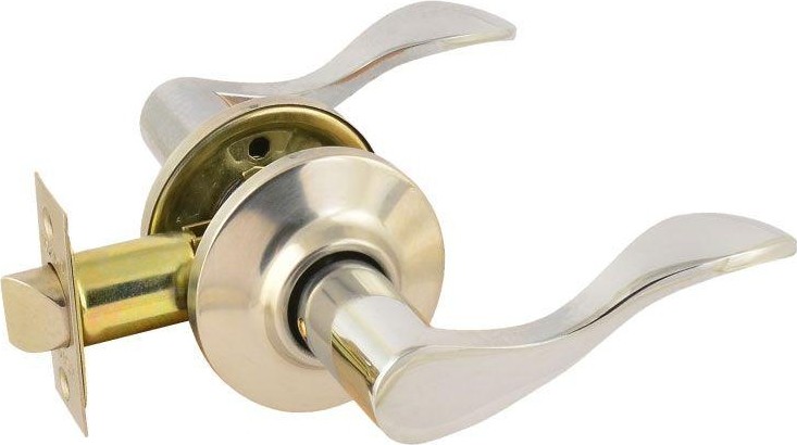 Ручка защелка НОРА-М ЗВ1 межкомнатная "Хром" без запирания 15639