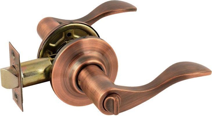 Ручка защелка НОРА-М ЗВ1 межкомнатная "Старая медь" фиксатор 15632