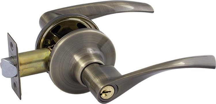 Ручка защелка НОРА-М ЗВ2 ISPARUS межкомнатная "Старая бронза"  ключ/фиксатор 16771