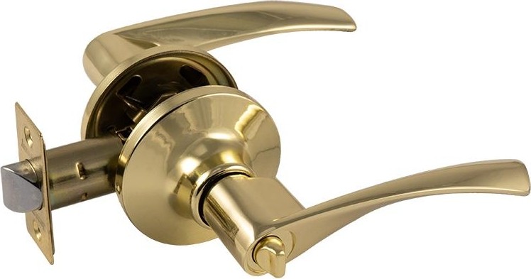 Ручка защелка НОРА-М ЗВ2 ISPARUS межкомнатная "Золото" фиксатор 16774