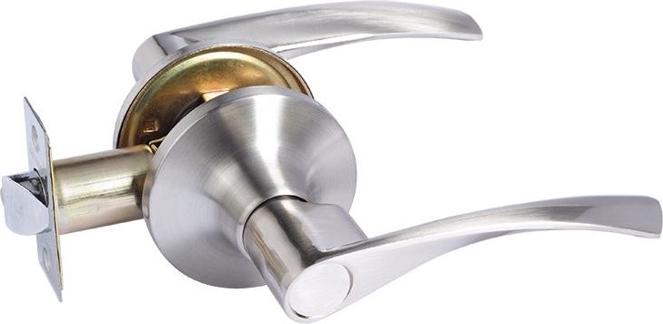 Ручка защелка НОРА-М ЗВ2 ISPARUS межкомнатная "Матовый никель" без запирания 16782