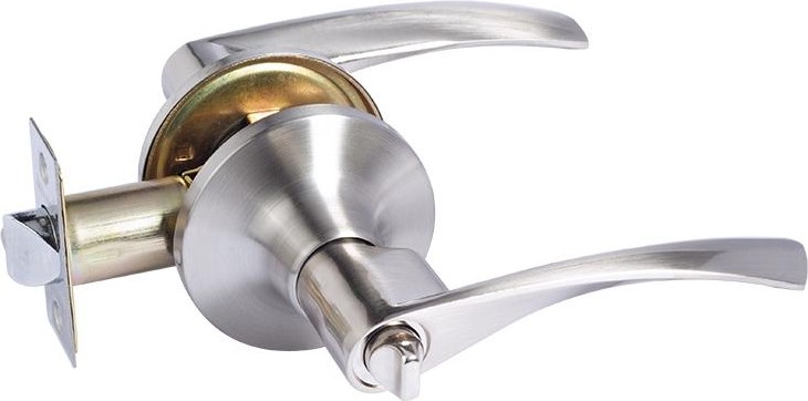 Ручка защелка НОРА-М ЗВ2 ISPARUS межкомнатная "Матовый никель" фиксатор 16776