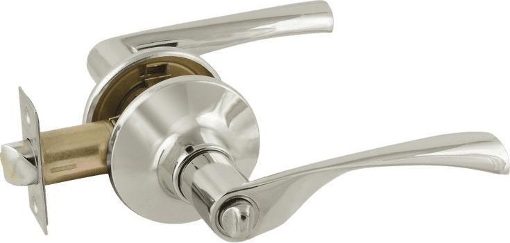 Ручка защелка НОРА-М ЗВ2-STD межкомнатная "Хром" фиксатор 14398