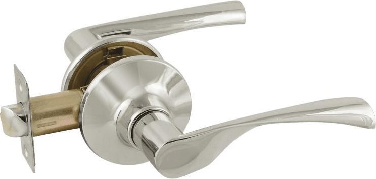 Ручка защелка НОРА-М ЗВ2-STD межкомнатная "Хром" без запирания 14404