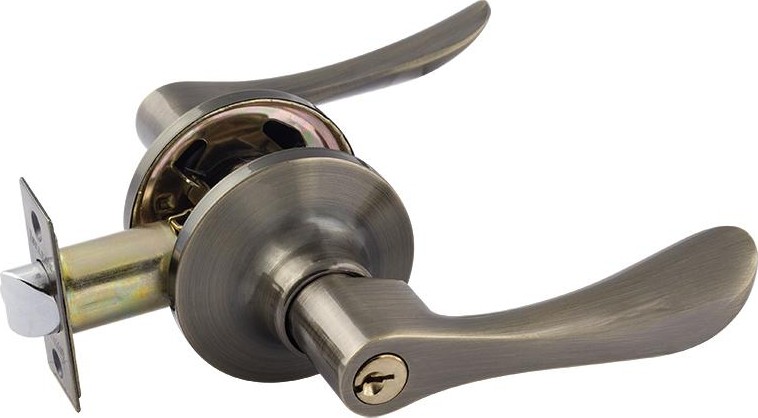 Ручка защелка НОРА-М ЗВ3 ISPARUS межкомнатная "Старая бронза" ключ/фиксатор 16953