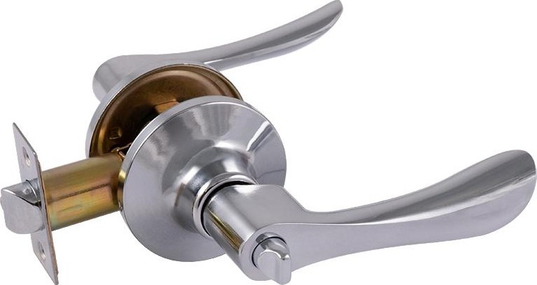 Ручка защелка НОРА-М ЗВ3 ISPARUS межкомнатная "Хром" фиксатор 16960