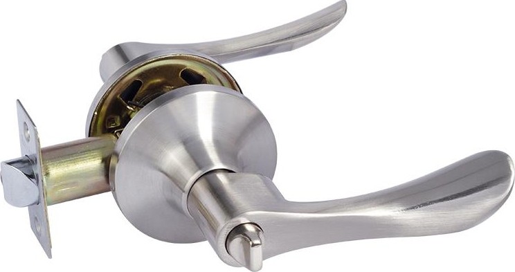 Ручка защелка НОРА-М ЗВ3 ISPARUS межкомнатная "Матовый никель"  фиксатор 16951