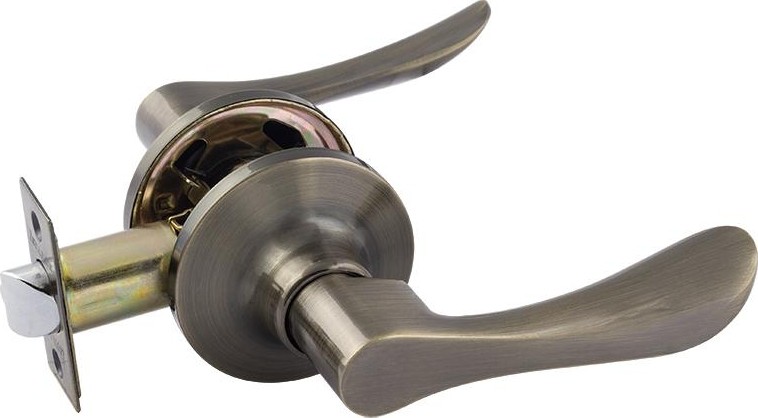 Ручка защелка НОРА-М ЗВ3 ISPARUS межкомнатная "Старая бронза" без запирания 16955