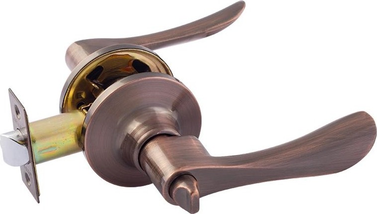 Ручка защелка НОРА-М ЗВ3 ISPARUS межкомнатная "Старая медь" фиксатор 16957