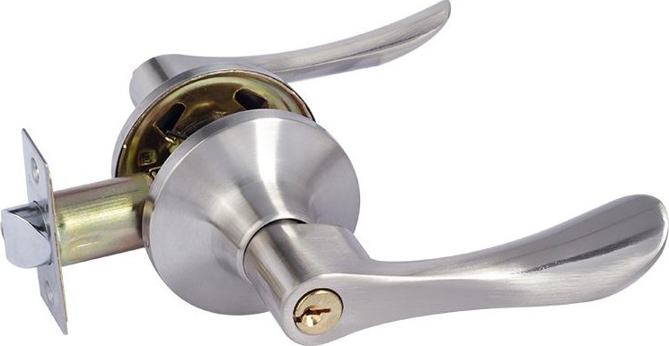 Ручка защелка НОРА-М ЗВ3 ISPARUS межкомнатная "Матовый никель" ключ/фиксатор 16950