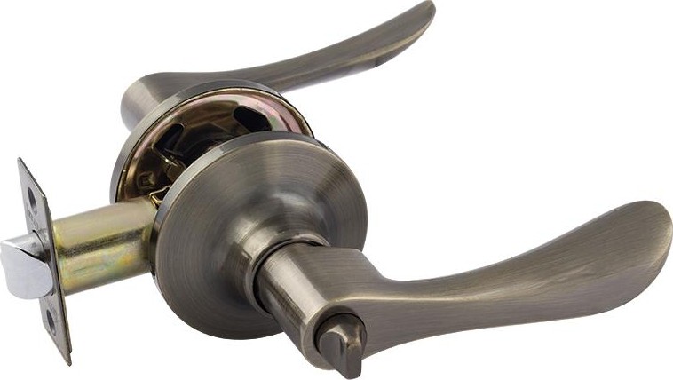 Ручка защелка НОРА-М ЗВ3 ISPARUS межкомнатная "Старая бронза" фиксатор 16954